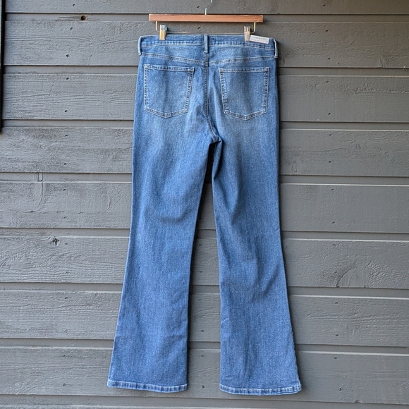 NWT Vintage America Medium Wash Stretch Denim Boot Cut Blue Jeans Size 12 - Picture 3 of 9